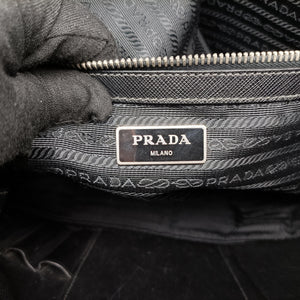 Secondhand Prada Business Briefcase Black SAFFIANO Leather 2VE011 handbag | stylenewstar