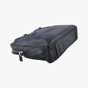 Secondhand Prada Business Briefcase Black SAFFIANO Leather 2VE011 handbag | stylenewstar