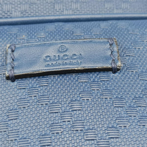 Pre-owned Gucci Diamante Navy Leather 208463 shoulderbag | stylenewstar