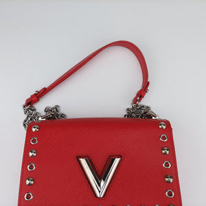 Pre-owned Louis Vuitton Twist MM red epi M54269 shoulderbag | stylenewstar
