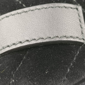 Pre-owned Gucci GG Marmont Black velour 476434 bum bag/waist bag | stylenewstar