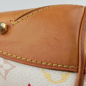 Pre-owned Louis Vuitton CLAUDIA white Monogram Multicolor M40193 handbag | stylenewstar