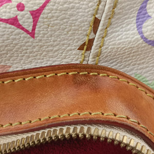 Pre-owned Louis Vuitton CLAUDIA white Monogram Multicolor M40193 handbag | stylenewstar