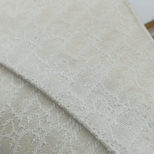 Secondhand Christian Dior saddle White jacquard handbag | stylenewstar