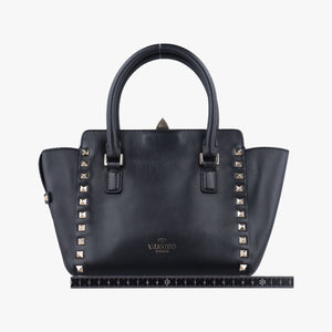 Vintage Valentino Rockstud Black Leather shoulderbag | stylenewstar