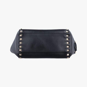 Vintage Valentino Rockstud Black Leather shoulderbag | stylenewstar
