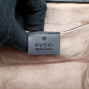 Pre-owned Gucci Sylvie Black Leather 470270 shoulderbag | stylenewstar