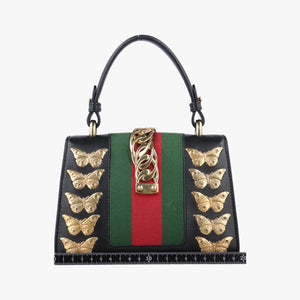 Pre-owned Gucci Sylvie Black Leather 470270 shoulderbag | stylenewstar