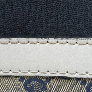 Pre-owned Gucci Sherry Line White x Beige x Multicolour canvas x leather 247205 shoulderbag | stylenewstar