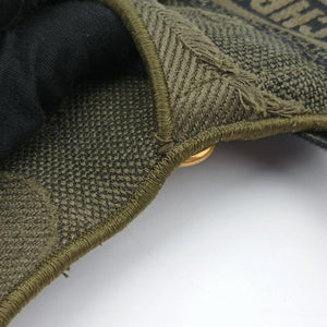 Pre-owned Christian Dior logo saddle Green Jacquard bum bag/waist bag | stylenewstar