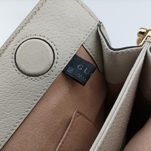 Pre-owned Gucci Ophidia Beige x White x Multicolor PVC coated canvas 503877 shoulderbag | stylenewstar