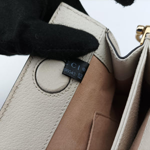 Pre-owned Gucci Ophidia Beige x White x Multicolor PVC coated canvas 503877 shoulderbag | stylenewstar