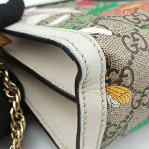 Pre-owned Gucci Ophidia Beige x White x Multicolor PVC coated canvas 503877 shoulderbag | stylenewstar