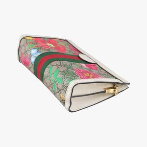 Pre-owned Gucci Ophidia Beige x White x Multicolor PVC coated canvas 503877 shoulderbag | stylenewstar