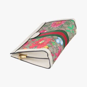 Pre-owned Gucci Ophidia Beige x White x Multicolor PVC coated canvas 503877 shoulderbag | stylenewstar