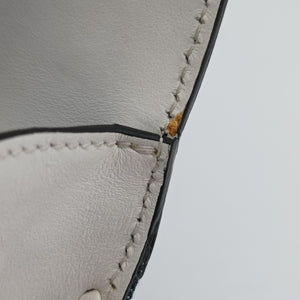 Pre-owned Prada Cahier tassen Leder Multicolour Leather×Denim 1BD045 shoulderbag | stylenewstar