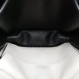 Pre-owned Prada Cahier tassen Leder Multicolour Leather×Denim 1BD045 shoulderbag | stylenewstar