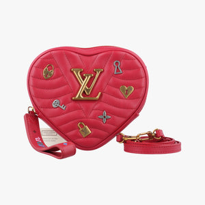 Pre-owned Louis Vuitton New Wave Lovelock Heart Red Leather M52794 shoulderbag | stylenewstar