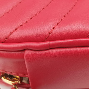 Pre-owned Louis Vuitton New Wave Lovelock Heart Red Leather M52794 shoulderbag | stylenewstar