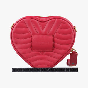 Pre-owned Louis Vuitton New Wave Lovelock Heart Red Leather M52794 shoulderbag | stylenewstar