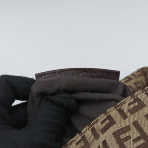 Secondhand Fendi Zucchino Brown canvas 8BT127 shoulderbag | stylenewstar
