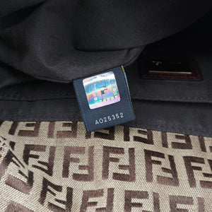 Secondhand Fendi Zucchino Brown canvas 8BT127 shoulderbag | stylenewstar