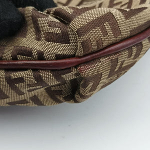 Secondhand Fendi Zucchino Brown canvas 8BT127 shoulderbag | stylenewstar