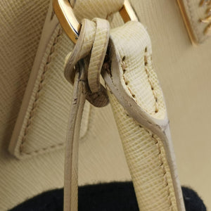 Secondhand Prada Galleria Yellow SAFFIANO Leather BN2274 shoulderbag | stylenewstar