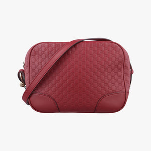 Pre-owned Gucci Bree Microguccissima Red Leather 449413 shoulderbag | stylenewstar