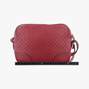 Pre-owned Gucci Bree Microguccissima Red Leather 449413 shoulderbag | stylenewstar