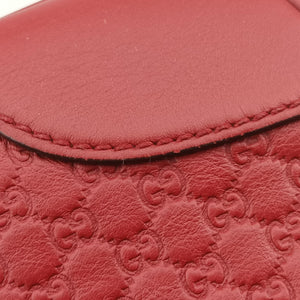 Pre-owned Gucci Bree Microguccissima Red Leather 449413 shoulderbag | stylenewstar