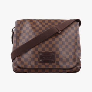 Secondhand Louis Vuitton BROOKLYN MM EBENE Damier Canvas N51211 shoulderbag | stylenewstar