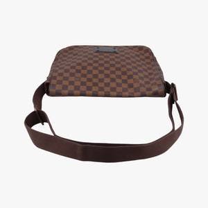 Secondhand Louis Vuitton BROOKLYN MM EBENE Damier Canvas N51211 shoulderbag | stylenewstar