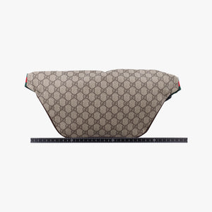 Pre-owned Gucci GG Supreme Courrier Brown×multicolor PVC coated canvas 529711 bum bag/waist bag | stylenewstar