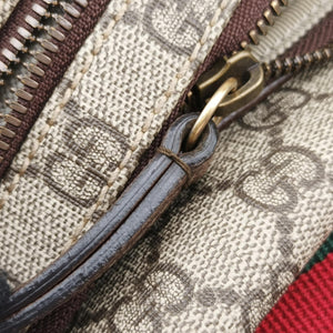 Pre-owned Gucci GG Supreme Courrier Brown×multicolor PVC coated canvas 529711 bum bag/waist bag | stylenewstar