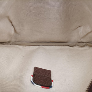 Pre-owned Gucci GG Supreme Courrier Brown×multicolor PVC coated canvas 529711 bum bag/waist bag | stylenewstar