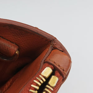 Pre-owned Prada Galleria Orange SAFFIANO Leather BN2274 shoulderbag | stylenewstar