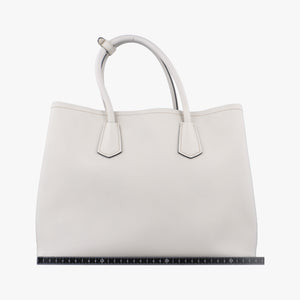 Secondhand Prada Double Cuir White SAFFIANO Leather BN2755 handbag | stylenewstar