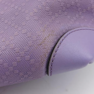 Pre-owned Gucci GG Craft Purple Leather 247209 shoulderbag | stylenewstar