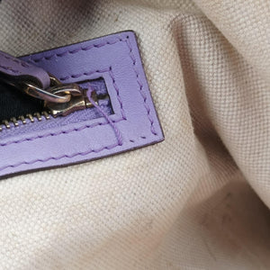 Pre-owned Gucci GG Craft Purple Leather 247209 shoulderbag | stylenewstar