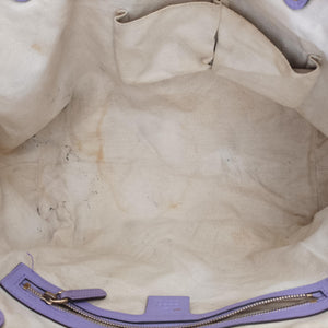 Pre-owned Gucci GG Craft Purple Leather 247209 shoulderbag | stylenewstar