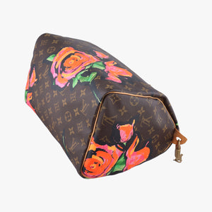 Secondhand Louis Vuitton SPEEDY 30 brown×Multicolor Monogram Rose M48610 handbag | stylenewstar