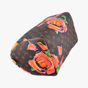 Secondhand Louis Vuitton SPEEDY 30 brown×Multicolor Monogram Rose M48610 handbag | stylenewstar