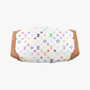Pre-owned Louis Vuitton URSULA White Monogram Multicolor M40123 handbag | stylenewstar