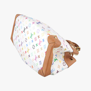 Pre-owned Louis Vuitton URSULA White Monogram Multicolor M40123 handbag | stylenewstar