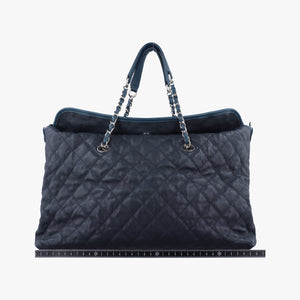 Vintage Chanel French Riviera Hobo Dark Navy Leather A66804 shoulderbag | stylenewstar