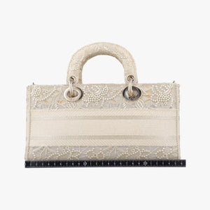 Pre-owned Christian Dior D JOY Beige fabric shoulderbag | stylenewstar