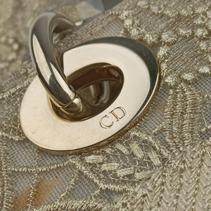 Pre-owned Christian Dior D JOY Beige fabric shoulderbag | stylenewstar