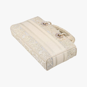 Pre-owned Christian Dior D JOY Beige fabric shoulderbag | stylenewstar