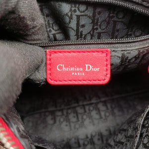 Pre-owned Christian Dior Hardcore White x Red x Black canvas handbag | stylenewstar